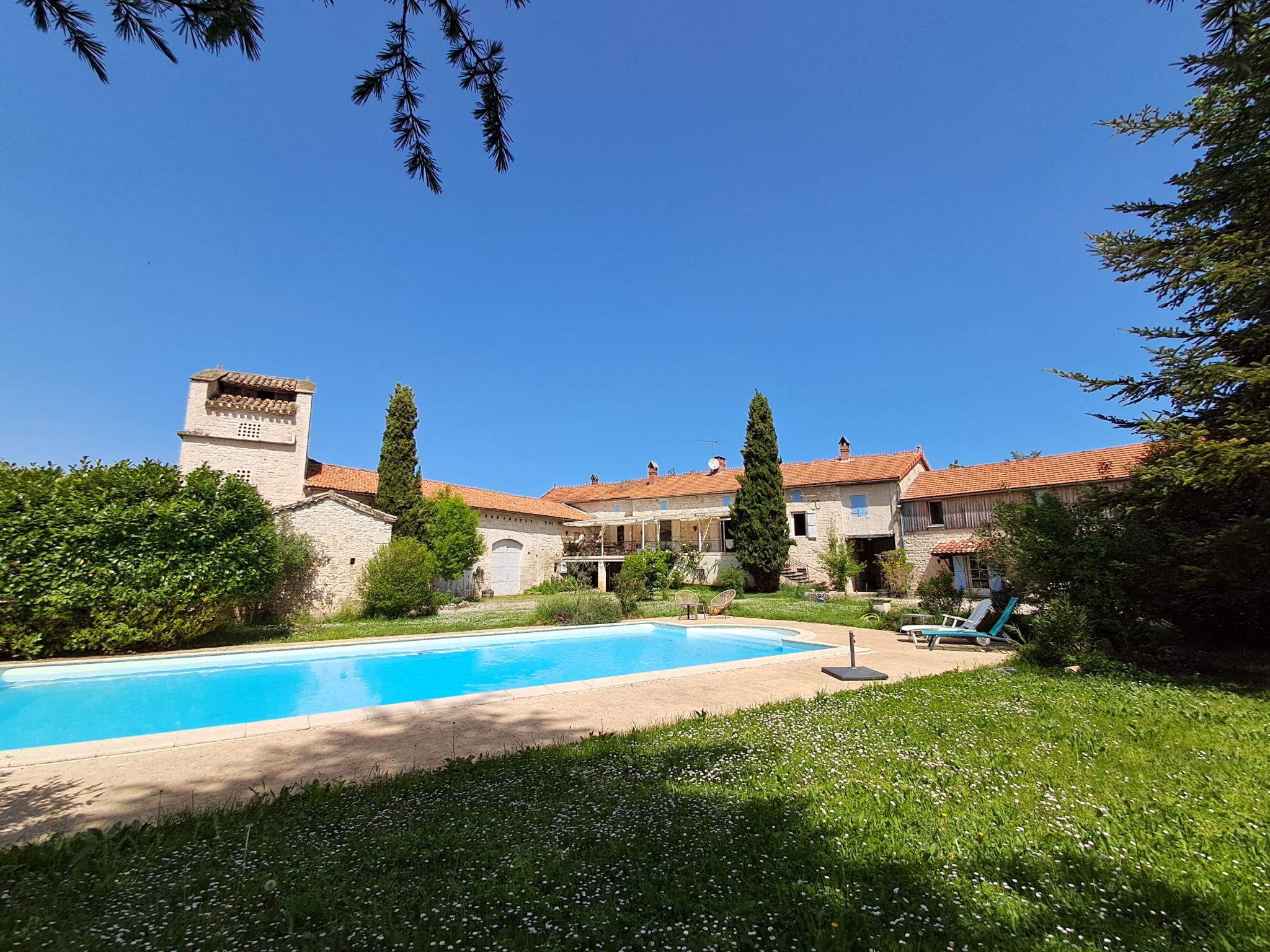 Vue piscine panoramique